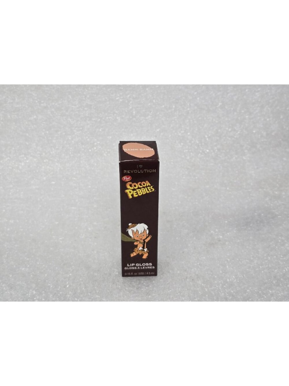 I Heart Revolution Cocoa Pebbles Lip Gloss Bamm-Bamm 0.15 Fl Oz New In Box